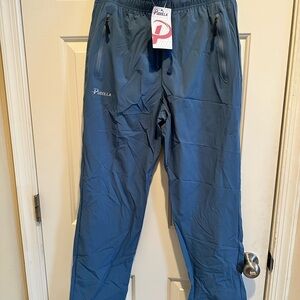 Pudolla Slate Blue Pants Mens Track Utility Hiking Stretch Lightweight Jog Small